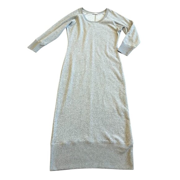 Equil x Lane Crawford Grey Terry Midi Dress Comfy Stretch Size Medium Women's - Picture 1 of 12
